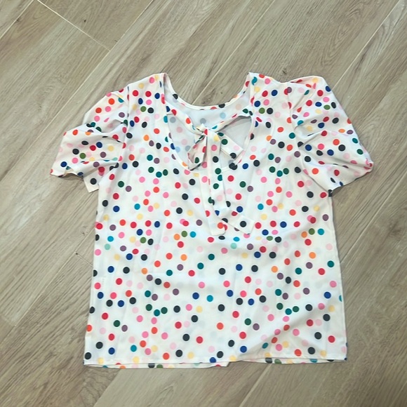 Polka-Dot Blouse - Picture 3 of 4